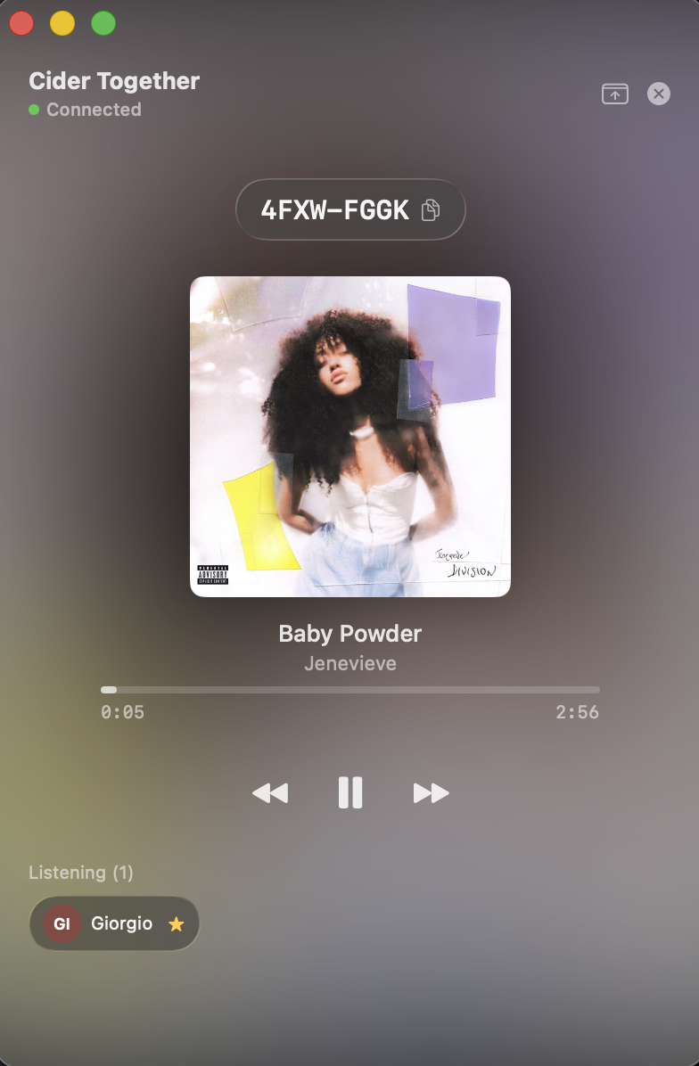Listen Together app screenshot